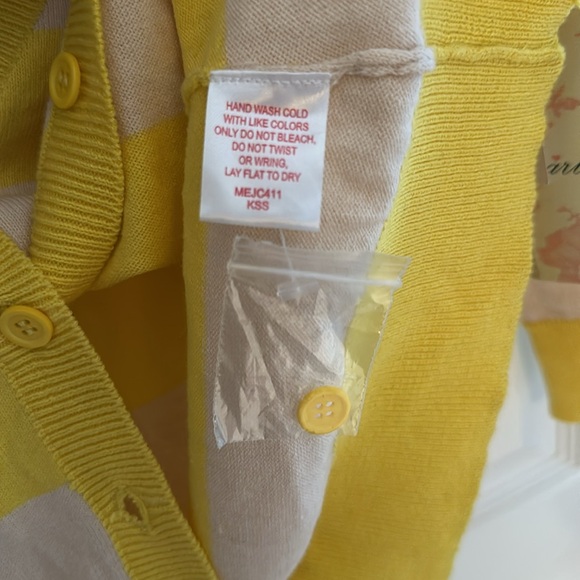 Yellow-Striped Cardigan - Picture 5 of 5